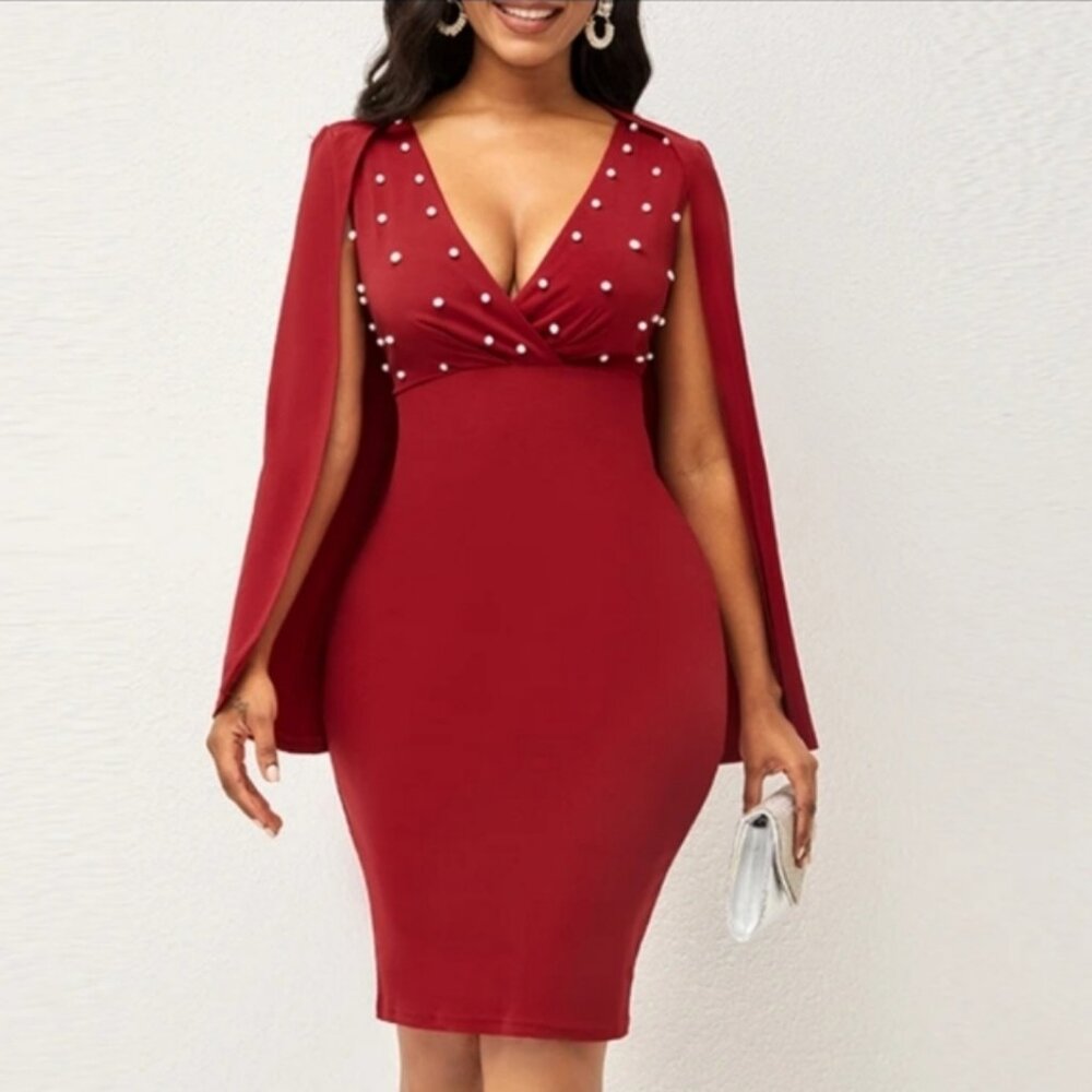 Cape Bodycon Dress